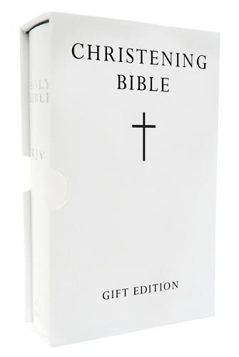 HOLY BIBLE: King James Version (KJV) White Pocket Christening Edition
