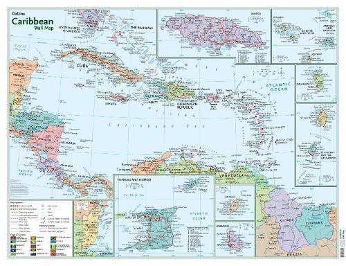 Caribbean Wall Map