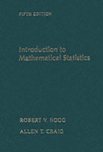 Introduction to Mathematical Statistics