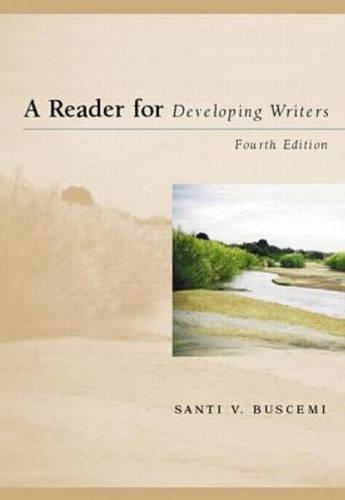 Reader for Developing Writers