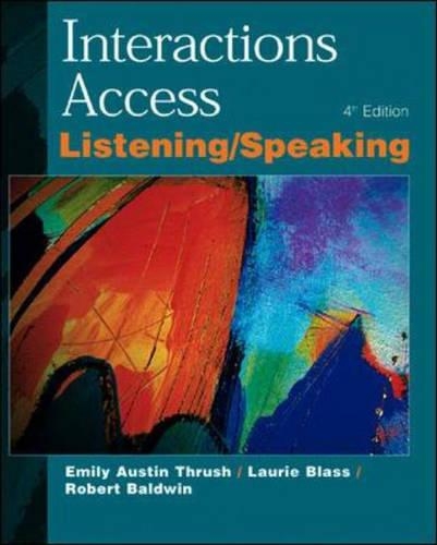 Interactions Access Program Listening Speaking Skills Book