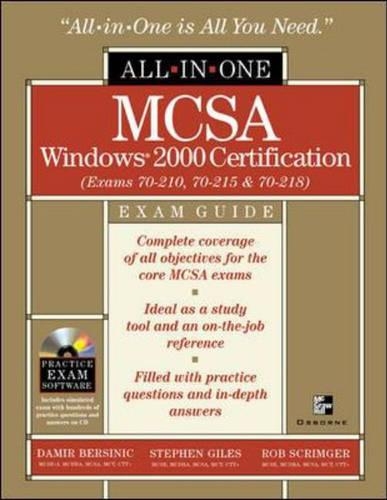 MCSA Windows(r) 2000 Certification All-in-One Exam Guide (Exams 70-210, 70-215, 70-218)