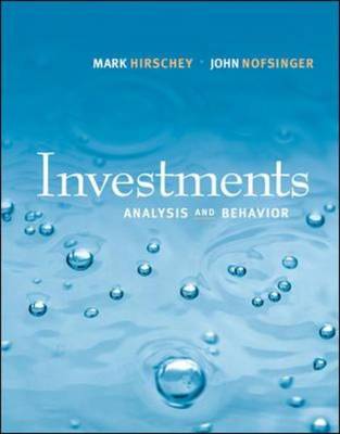 Investments: Analysis and Behavior