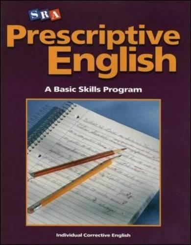 Prescriptive English - Student Edition Book E