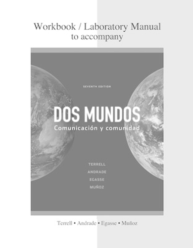 Combined Workbook/Lab Manual to accompany Dos mundos