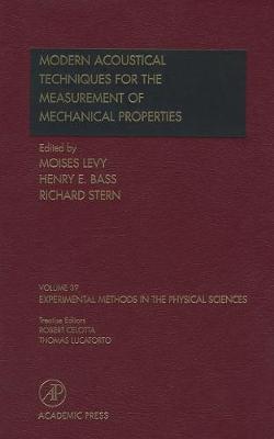 Modern Acoustical Techniques for the Measurement of Mechanical Properties Volume 39