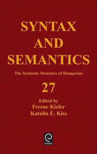 The Syntactic Structure of Hungarian