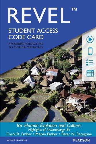 Revel Access Code for Human Evolution and Culture