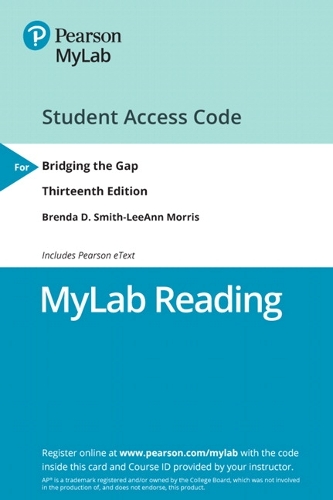 NEW MyLab Reading with Pearson eText -- Access Card -- for Bridging the Gap