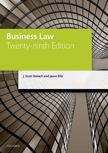 Oxford University Press Business Law  Paperback  J. Scott Slorach