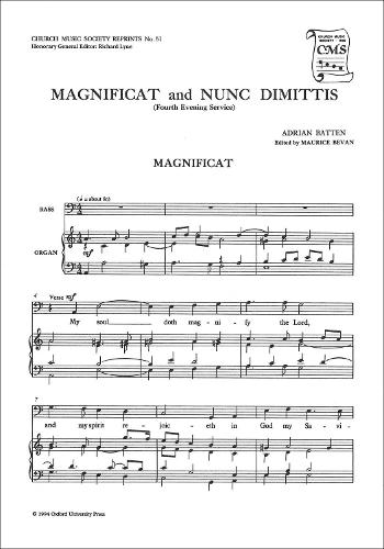 Magnificat and Nunc Dimittis from the Fourth Service