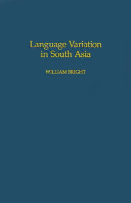 Language Variation in South Asia
