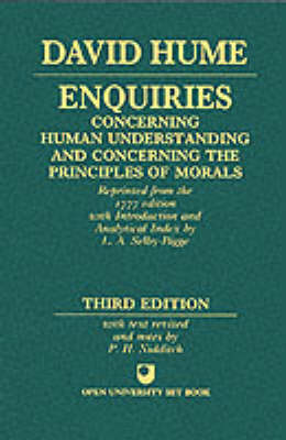 Enquiries concerning Human Understanding and concerning the Principles of Morals