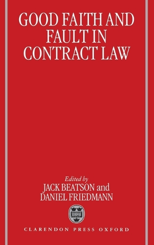 Good Faith and Fault in Contract Law