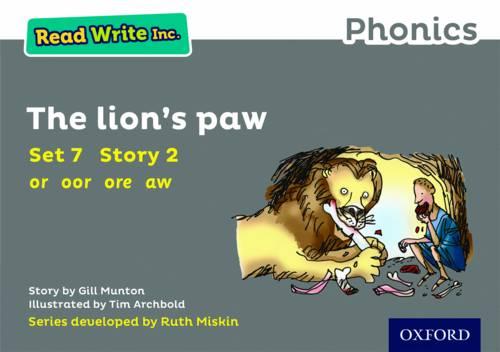 Read Write Inc. Phonics: The Lion's Paw (Grey Set 7 Storybook 2) by ...