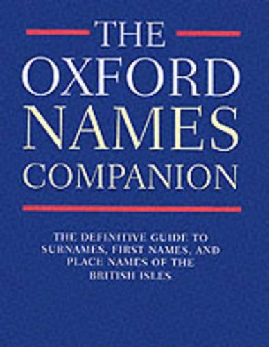 The Oxford Names Companion
