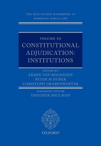 The Max Planck Handbooks in European Public Law