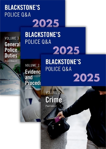 Blackstone's Police Q&A's 2025 Three Volume Set