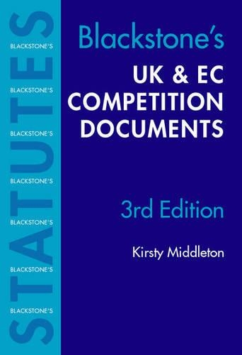 UK and EC Competition Documents 2003/2004