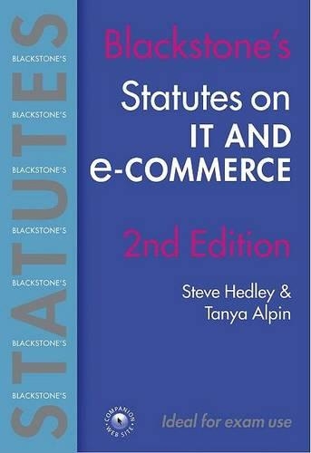 Statutes on IT and E-Commerce