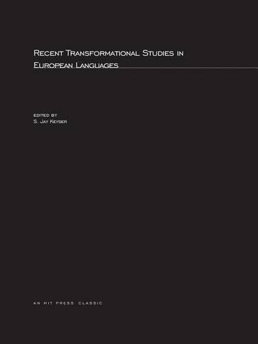Recent Transformational Studies in European Languages Volume 3