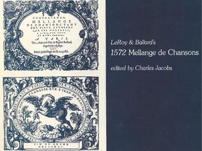 Mellange de Chansons, 1572