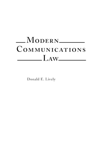Modern Communications Law