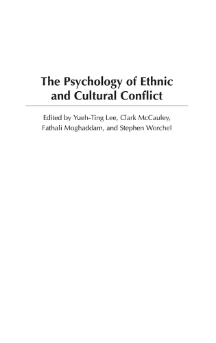 The Psychology of Ethnic and Cultural Conflict