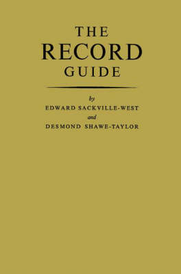 The Record Guide./Vol. 1