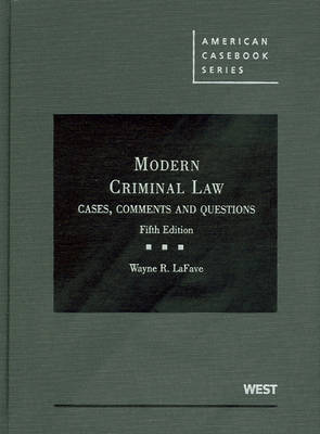 Modern Criminal Law