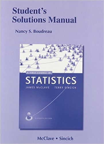 Student's Solutions Manual for A First Course in Statistics