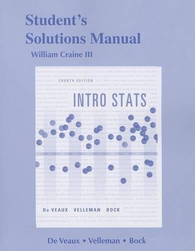Student's Solutions Manual, Intro Stats