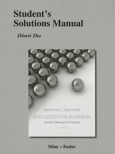 Student's Solutions Manual for Statistics for Business