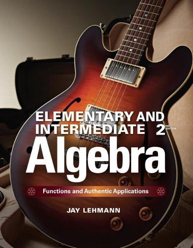 Elementary & Intermediate Algebra