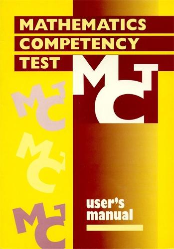 Mathematics Competency Test SPECIMEN SET