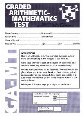 Graded Arithmetic-Mathematics Test