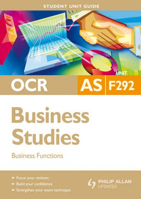 OCR AS Business Studies: Unit F292
