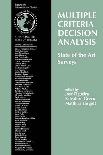 Multiple Criteria Decision Analysis