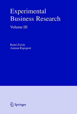 Experimental Business Research