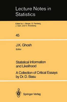 Statistical Information and Likelihood