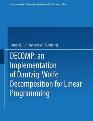 DECOMP: an Implementation of Dantzig-Wolfe Decomposition for Linear Programming