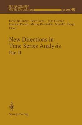 New Directions in Time Series Analysis: Part 2