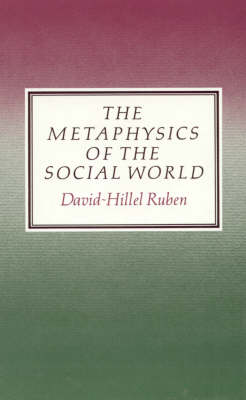 The Metaphysics of the Social World