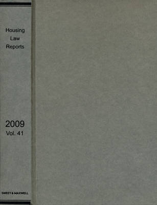Housing Law Reports 2009 Bound Volume