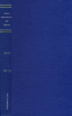 Public Procurement Law Review 2010 Bound Volume