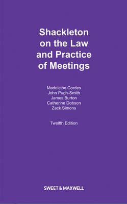 Shackleton on the Law and Practice of Meetings