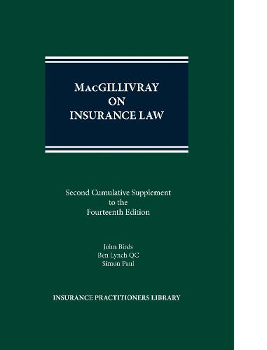 MacGillivray on Insurance Law 2nd Supplement