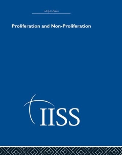 Proliferation and Non-Proliferation