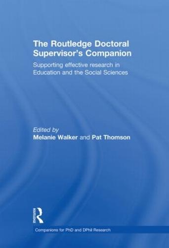 The Routledge Doctoral Supervisor's Companion