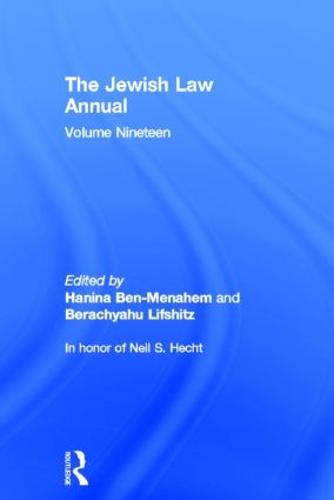 The Jewish Law Annual Volume 19